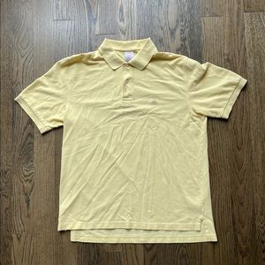 Brooks Brothers Men's Polo Shirt Canary Yellow Color Size Large Surf & Beach